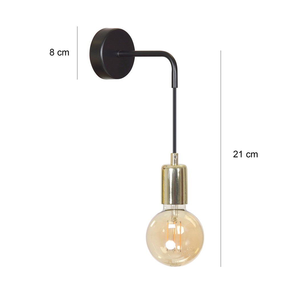Emibig Visilica VESIO 230V 10W MAX LED E27 Čelik Crna - Slika 4