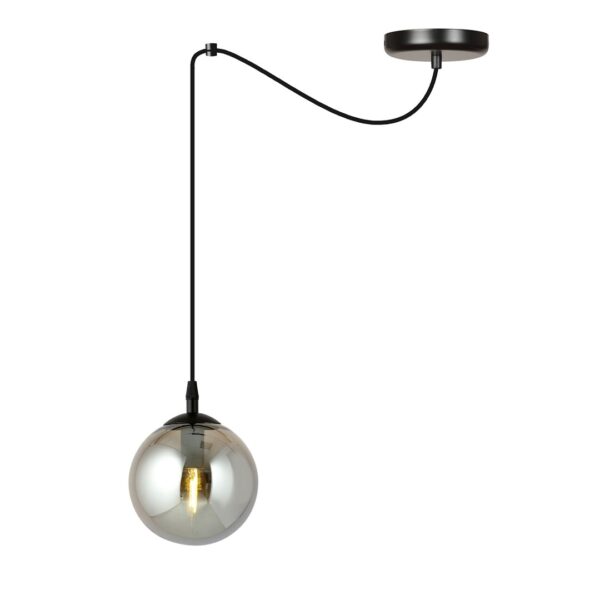 Emibig Visilica GIGI 230V 10W MAX LED E14 Čelik/ Staklo Crna