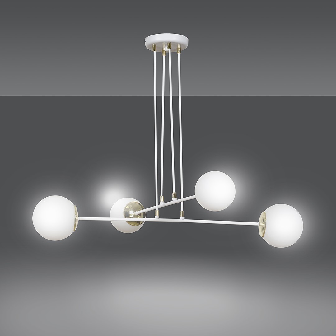Emibig Visilica OGNIS 230V 10W MAX LED E27 Čelik/ Staklo Bijela - Slika 2