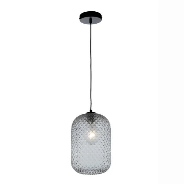 Luce Design Viseća lampa ASHFORD 1xE27 Ø20 Staklo/Metal Siva