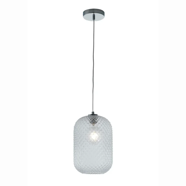 Luce Design Viseća lampa ASHFORD 1xE27 Ø20 Staklo/Metal Prozirna