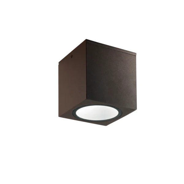 Intec LED plafonjera CITIZEN 1xE27 IP54 Aluminij Kvadratna Brončana