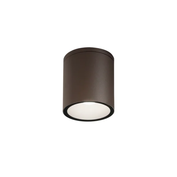 Intec LED plafonjera CITIZEN 1xE27 IP54 Aluminij Okrugla Brončana