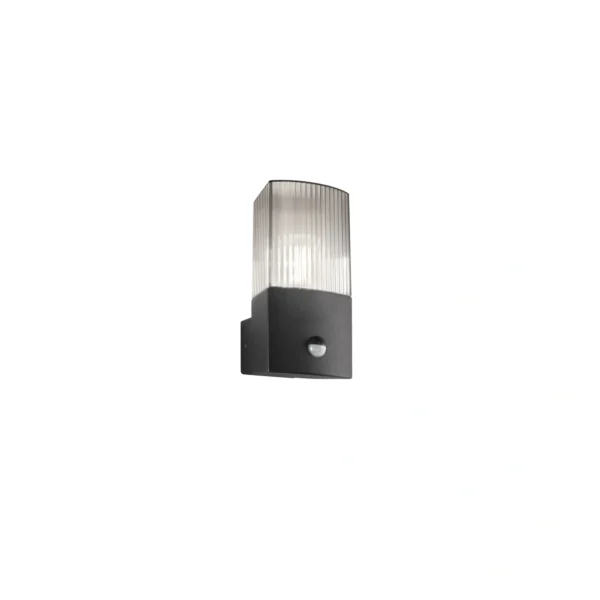 Intec Zidna lampa sa senzorom DARK 1xE27 Termoplastika/PC Antracit