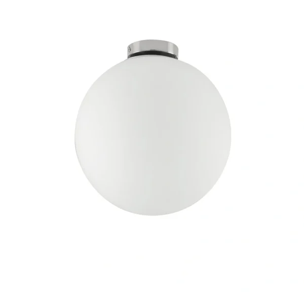 Luce Design Stropna svjetiljka 1xE27 Staklo/Metal Bijela/Krom