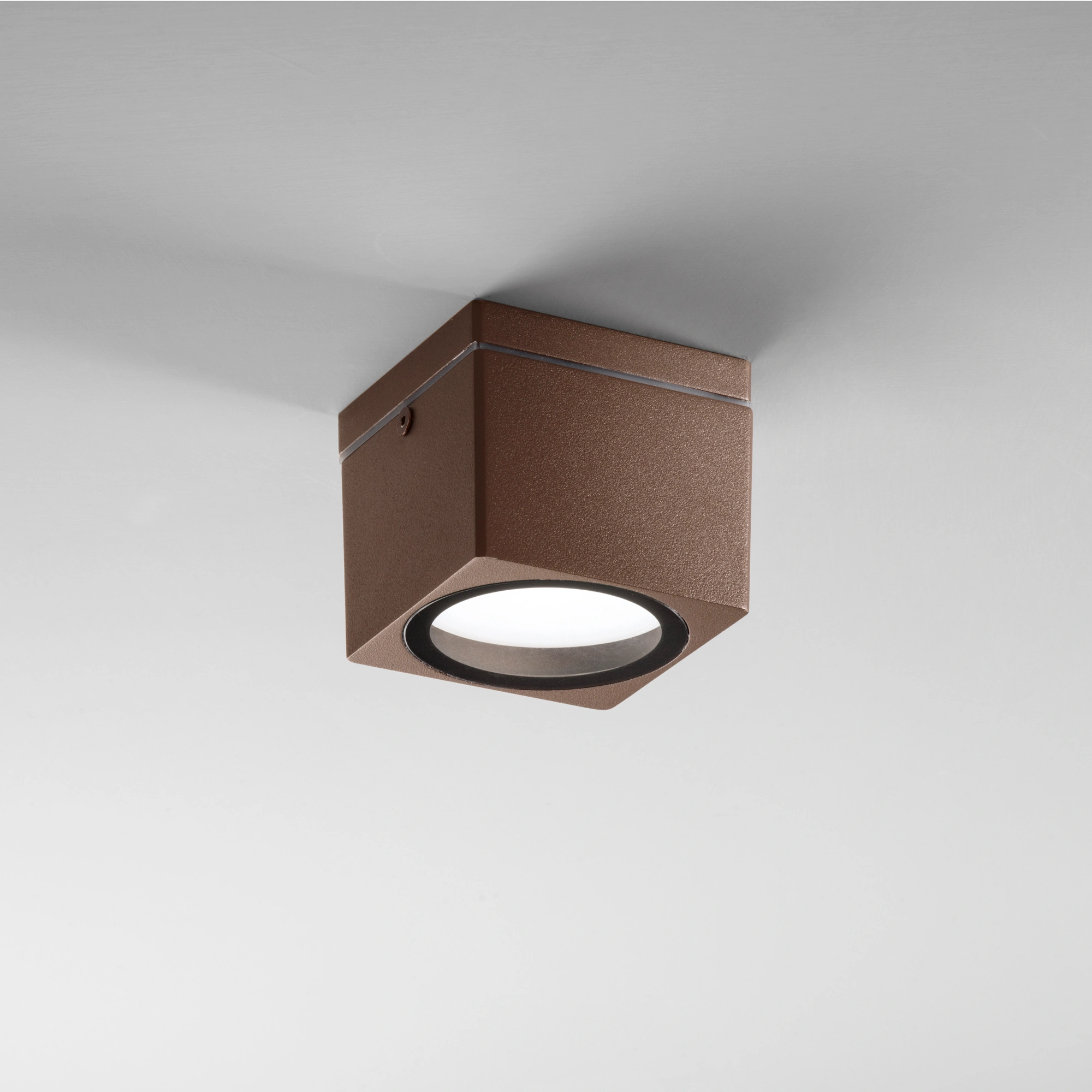 Intec Plafonjera TOWER 1xGX53 IP54 Aluminij Kvadratna Brončana - Slika 2