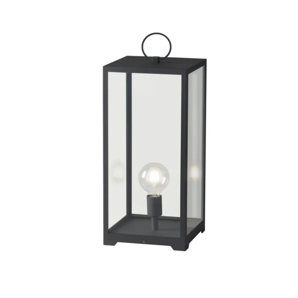 Intec Vanjska stolna lanterna MIRAGE 1xE27 Metal/Staklo Antracit