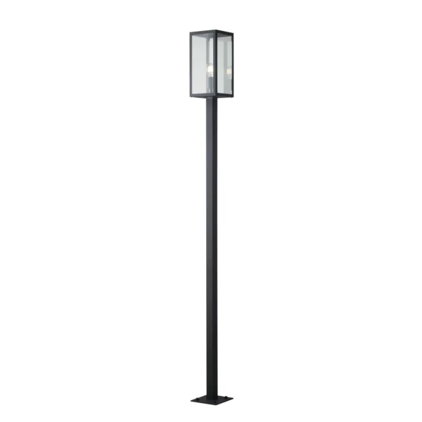Intec Vanjska podna lanterna MIRAGE 1xE27 199.5cm Metal/Staklo Antracit