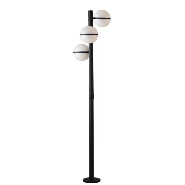 Intec Vanjska podna lampa ORBIT 3xE27 2035mm Aluminij/Akril Crna