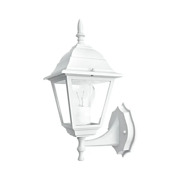 Intec Vanjska zidna lampa ROMA 1xE27 360mm Aluminij/Staklo Bijela
