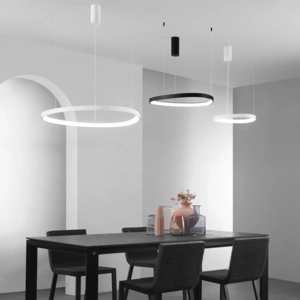 Luce Design LED Visilica KLAPTON 40W 3000/4000/6500K Crna