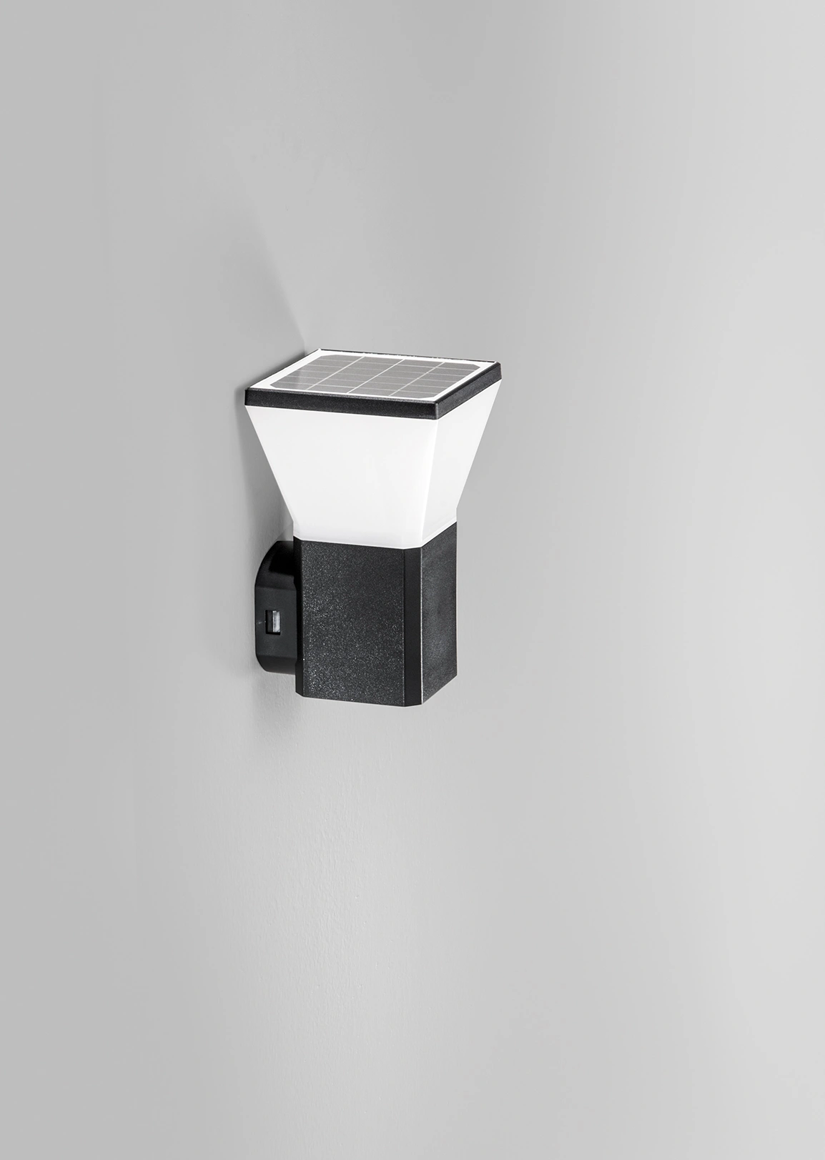 Intec Zidna solarna LED svjetiljka MAEVE 2,8W 2700K/6500K Aluminij Antracit - Slika 2