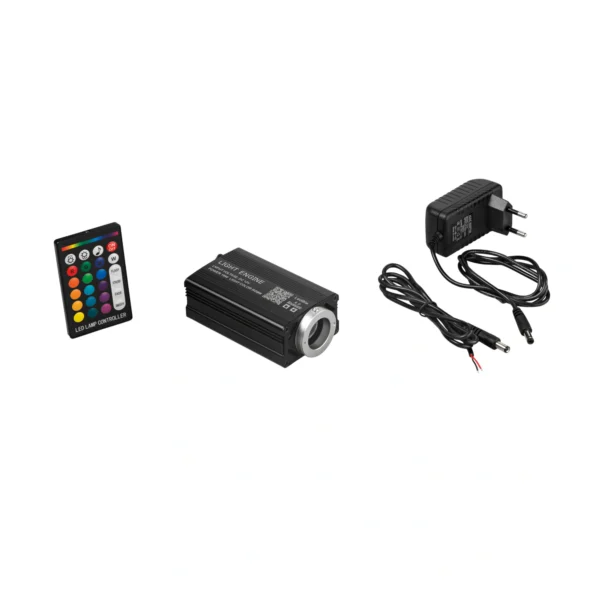 LED izvor svjetla za optička vlakna RGB + 4000K 16W DC12V + Adapter 220V