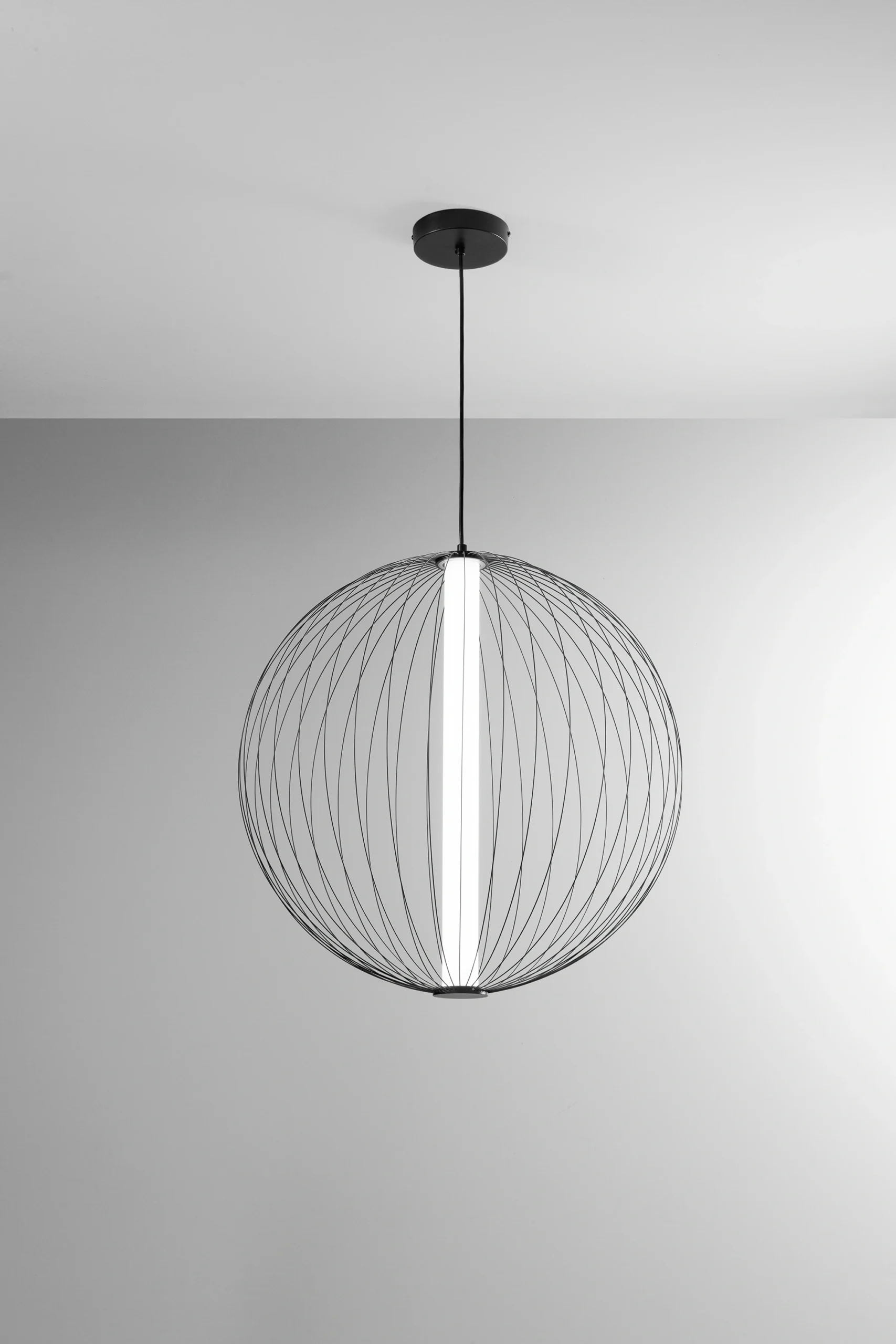 Luce Design LED viseća lampa SEXTANT Ø60cm 36W 2700/3500K Metal Crna - Slika 2