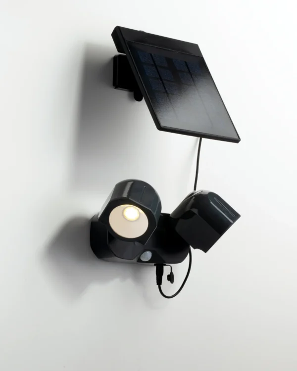 Intec Solarni LED reflektor sa senzorom SHIVA 2x1,5W 4000K Termoplastika Antracit