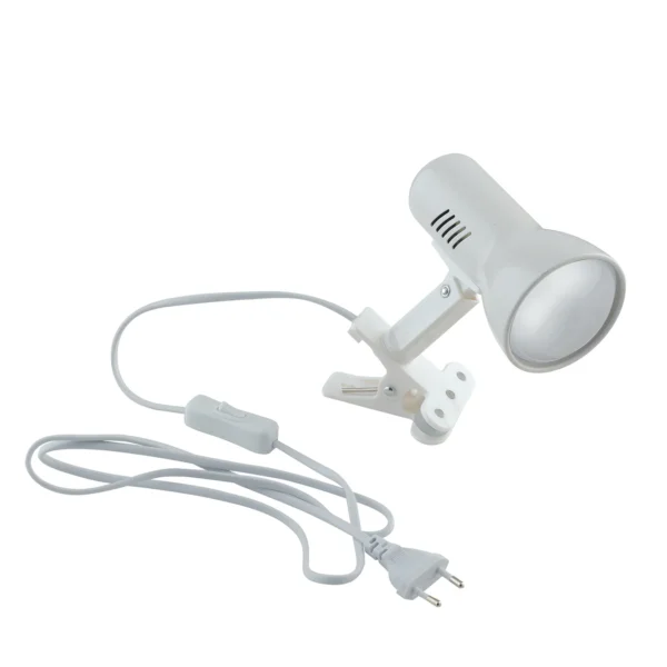 Luce Design Stropni ili zidni reflektor CARRERA 1xE27 + kabel (150cm) Metal Bijeli