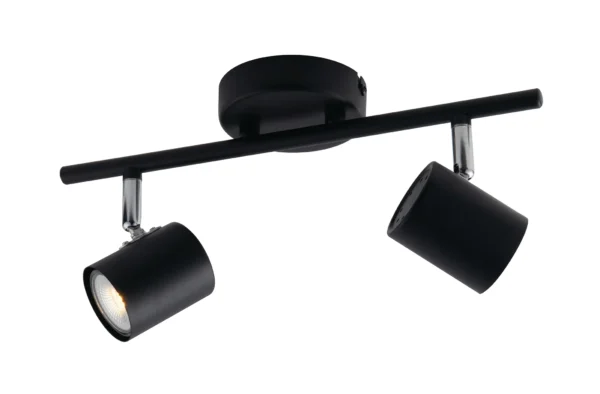 Luce Design Stropni reflektor ZERO 2xGU10 Metal Crna